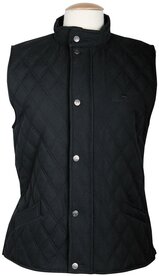 Bodywarmer doorgestikt zwart 128 &amp; 164