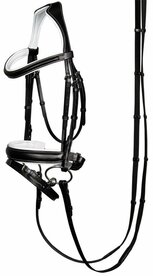 Hoofdstel Carera zw/wit Cob.