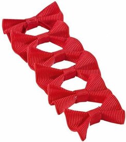 Show bows manenstrikjes rood.