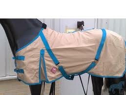 **Premiere zomerdeken light taupe ponymaten.