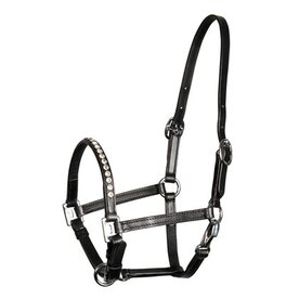 Veulen/pony halster crystal leder