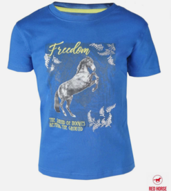 ***T-shirt Red Horse royal blue.