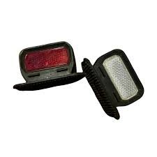 Beugelzooltje met reflector zwart