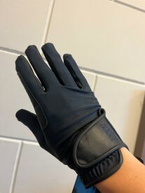 Anky Handschoen leather/lycra navy.