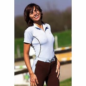 Equi-Th&eacute;me polo FFE licht blauw.