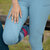 EquiTights rijlegging sporty full grip blue heaven.