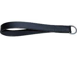 Slofteugellus zwart leder. 