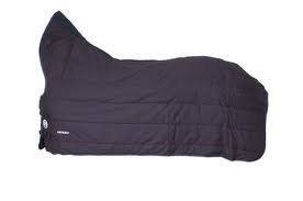 Onderdeken met hals zwart 150gr.  145cm.