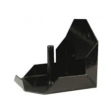 Liksteenhouder metaal zwart. 