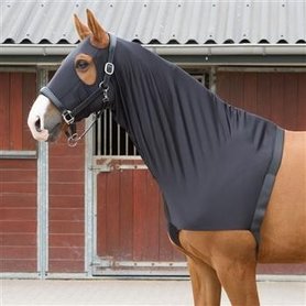 Borstbeschermer lycra hood black.