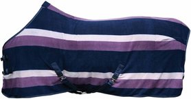Fleecedeken stripes Violet 215cm.