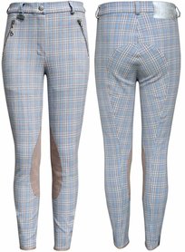 HH Rijbroek Ys check grey/blue 116/128.