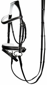 Hoofdstel Carera zw/wit Cob.