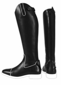 *Lederen rijlaars Master black/white 38/42W.