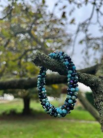 Haarelastiek competition turquoise.