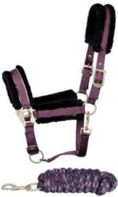 Halsterset Super Soft paars.