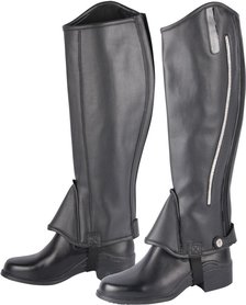 Minichaps Crystal/lak zwart.