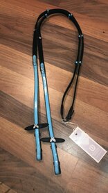  Webband teugel Youngster blue.