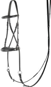 Hoofdstel bitloos zwart.