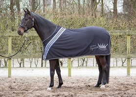 Luxe jersey show/zweetdeken Jet black.