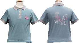 Youngstars polo smoke blue.