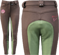 Rijbroek HH olive/brown 110/116.