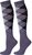 Kousen argyle purple/lilac/black.