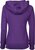 Hoodie Just Ride lavender