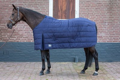 Onderdeken 200gr met fleece voering navy.