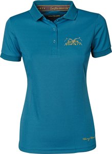 Poloshirt Cote d'azur larkspur.