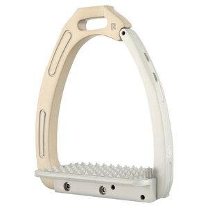 BR stijgbeugels Lavarone titanium/zilver.