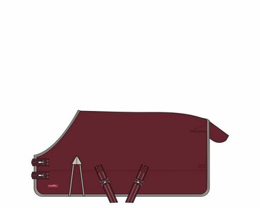Premiere regendeken bordo 205cm.