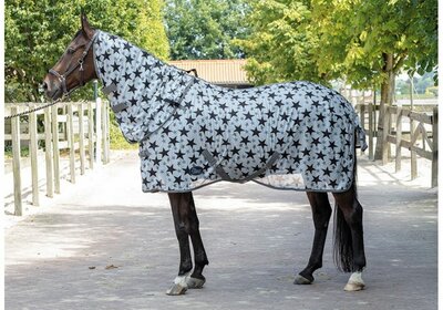 Vliegendeken met losse hals grey.