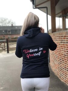 Hoodie By Jill navy.
