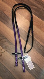 Webband teugel Youngster purple.