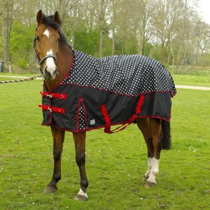 Regendeken 0-gr. QHP luxe polka dot.