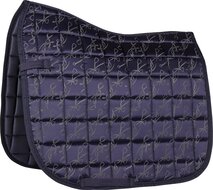 Zadeldek Satin Paris navy.