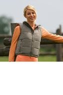 ET bodywarmer  taupe/orange.