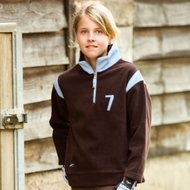 Equi-Théme fleece sweater Polar "7" junior choco.