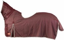 Vliegenuitrijdeken + hals en zadeluitsparing bordo 195cm.