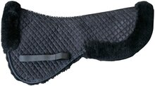 Zadelonderlegger sheepskin zwart M.
