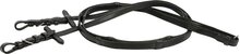 Teugels, soft leder met stops, zwart