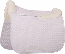 Zadeldek BR vrij wervelkanaal lamswol wit.