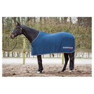 Jerseyfleece cooler/zweetdeken Equestrian Society orion blue.