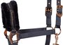 Halsterset Denici Cavalli FUR navy/rosegold Cob._